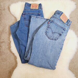 Two pairs Levi's 516 Jeans 32 x 30